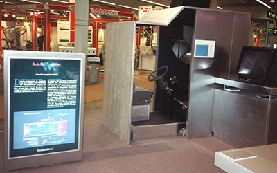 Exhibition booth at the "Hannover Messe" in 1993